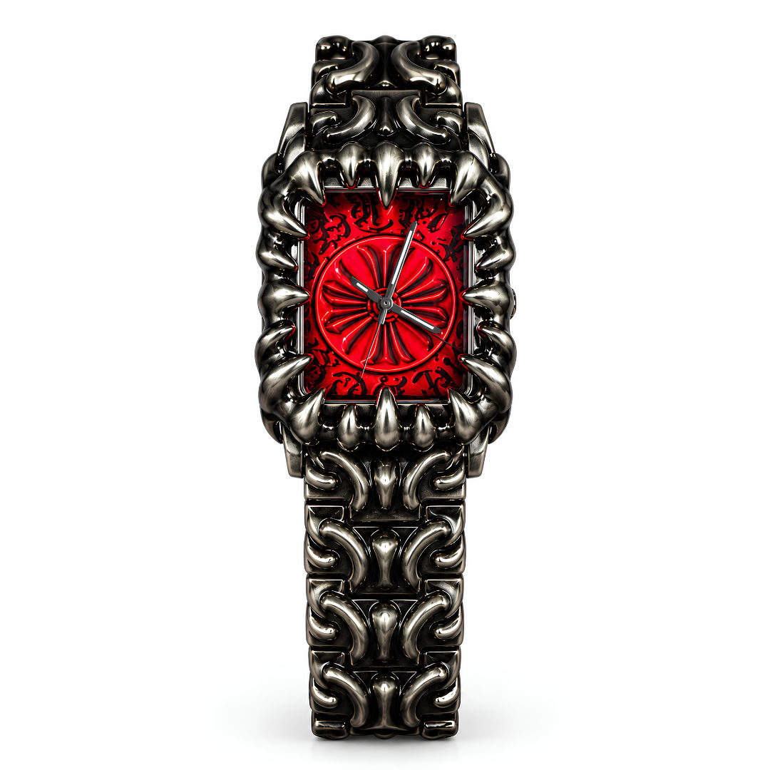 Red Chrome Hearts Designer Watch 2 F