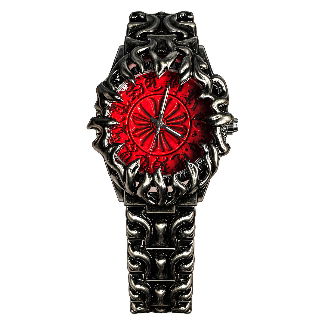 Red Chrome Hearts Designer Watch B