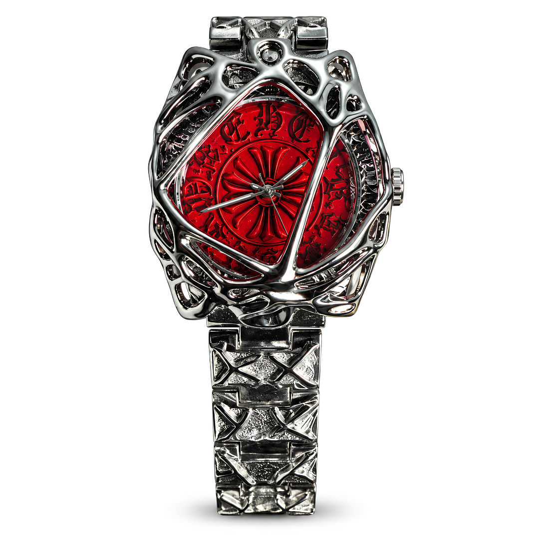 Red Chrome Hearts Designer Watch E