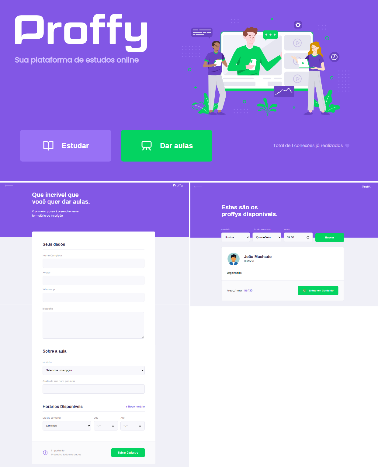 GitHub - digamo/proffy: Proffy is a application designed to connect ...