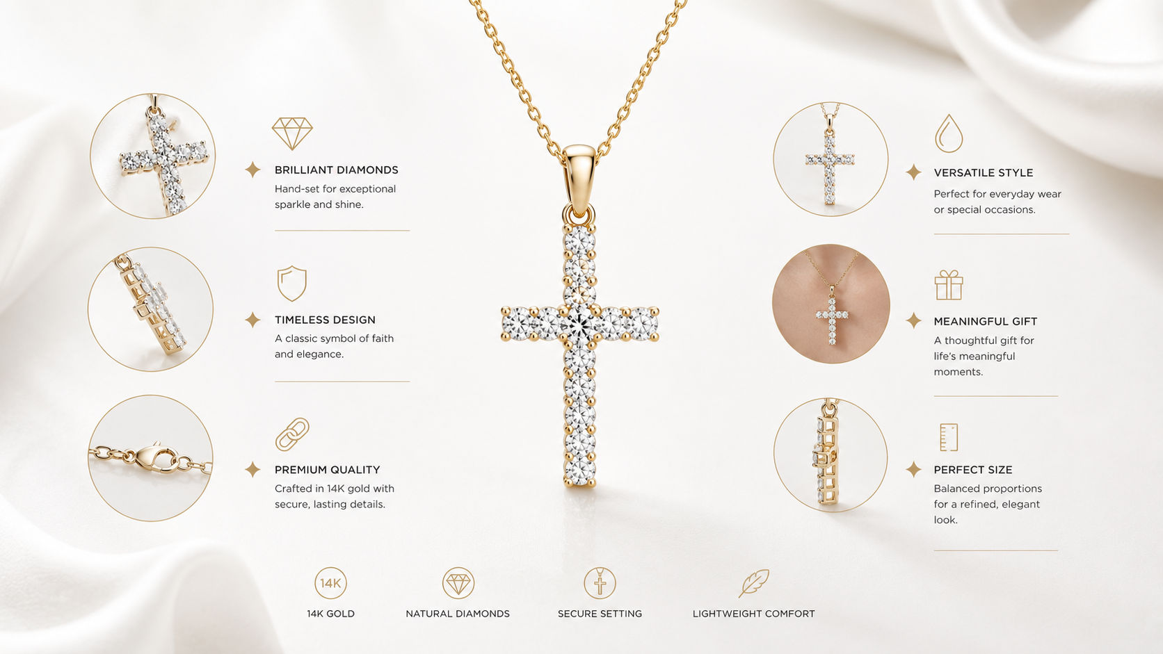 Diamond Cross Pendants