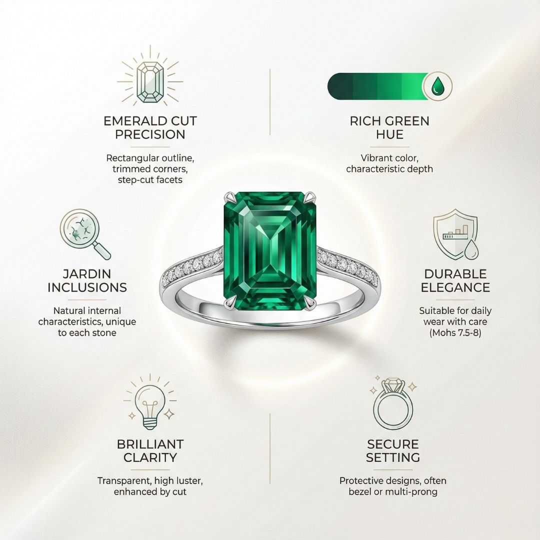Features Of Emerald Engagement Rings