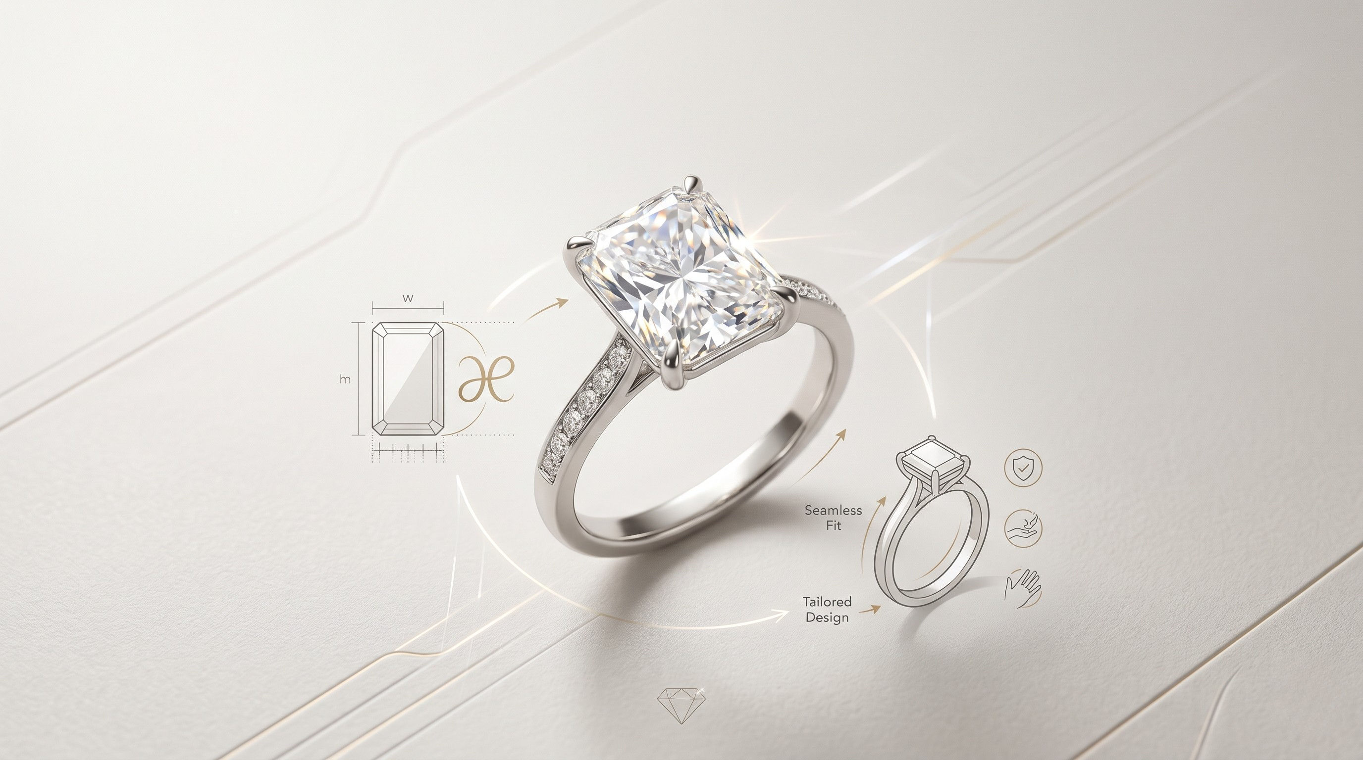 Radiant-Cut Engagement Rings