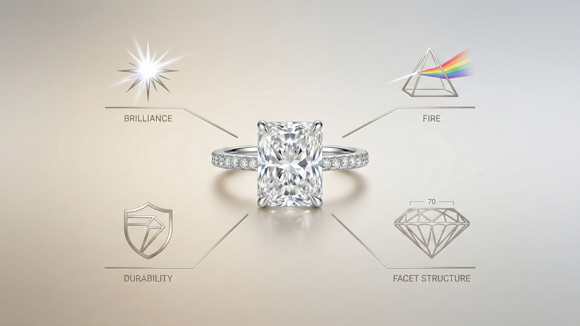 Radiant Cut Diamond Rings