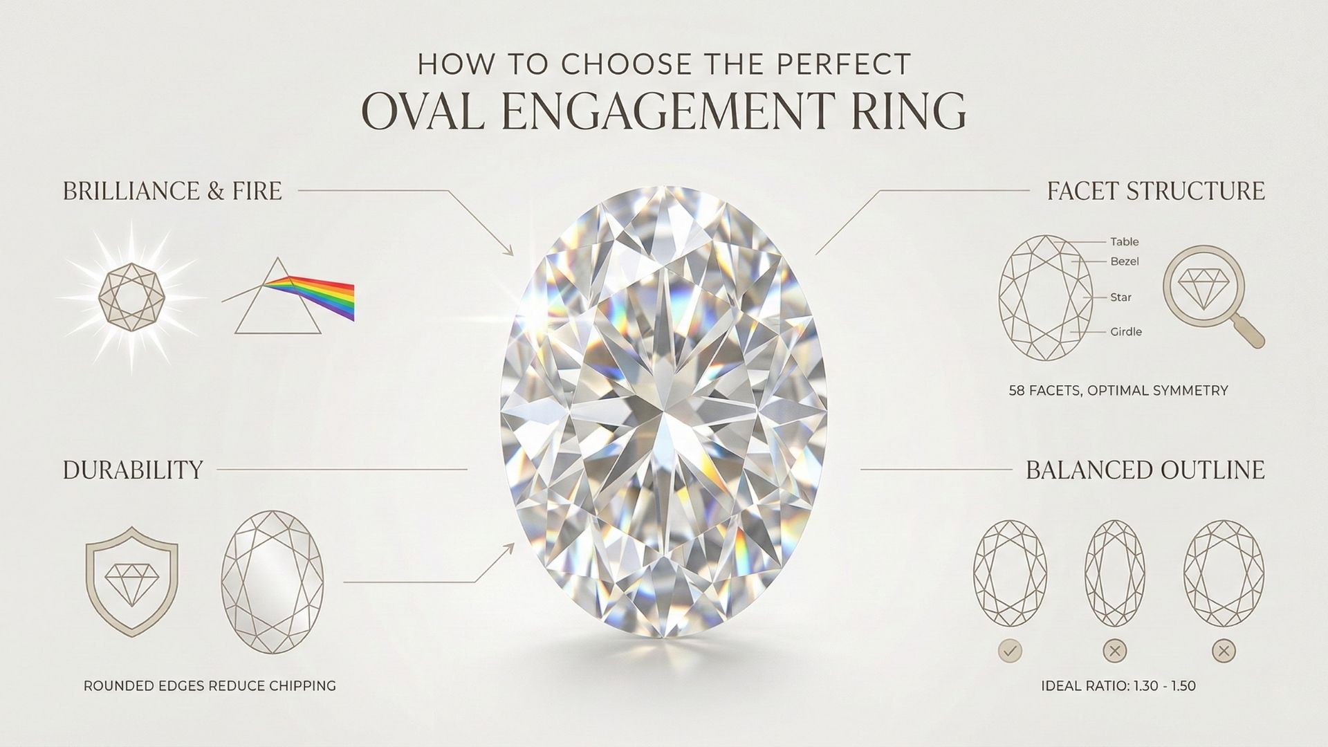Choosing oval diamond engagement ring