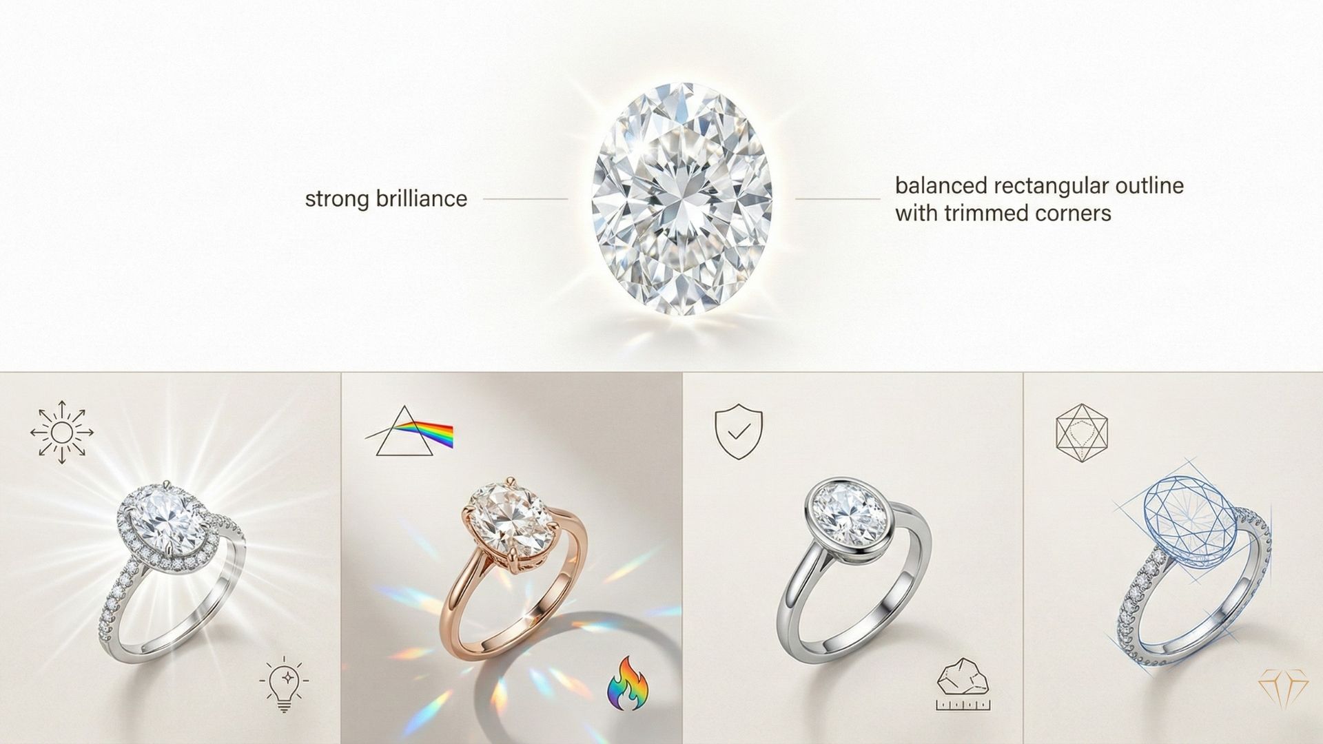Luxury Oval Engagement Ring