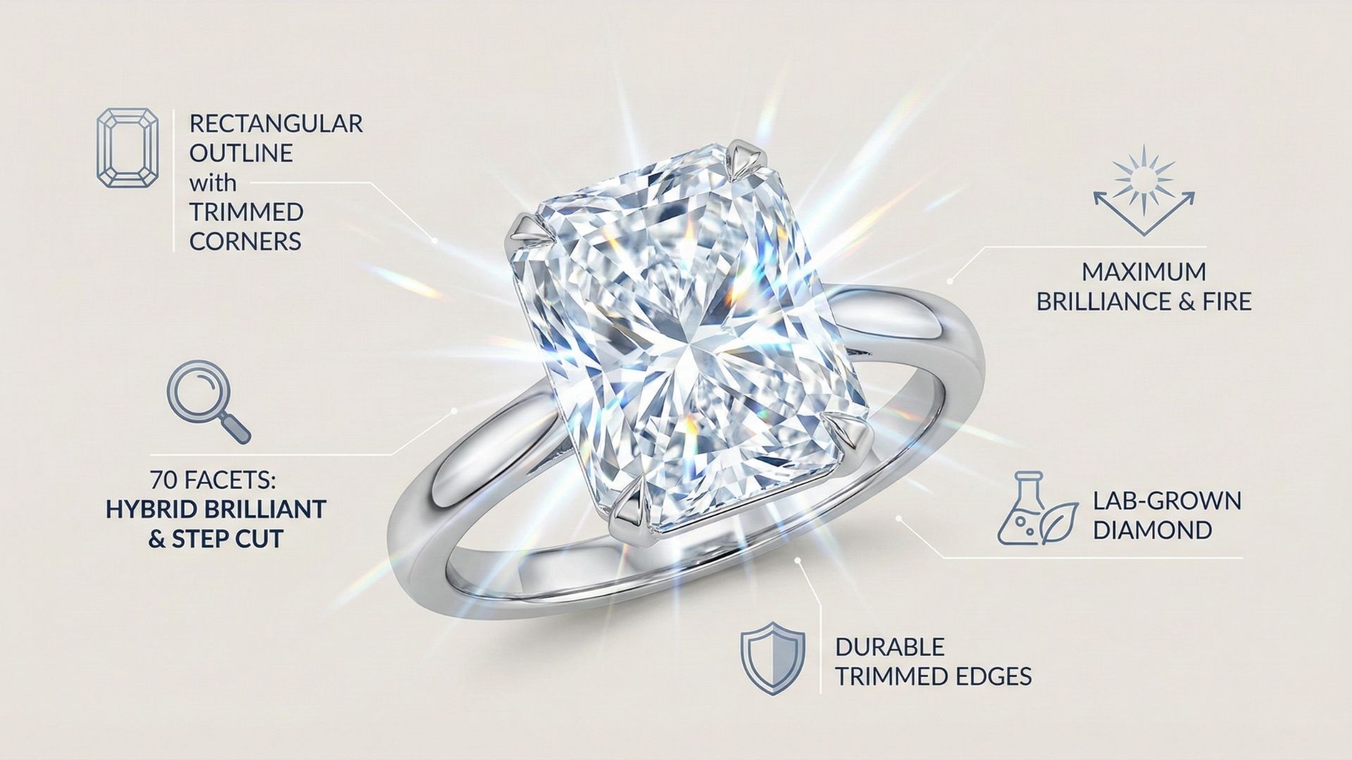 Radiant Cut Engagement Rings
