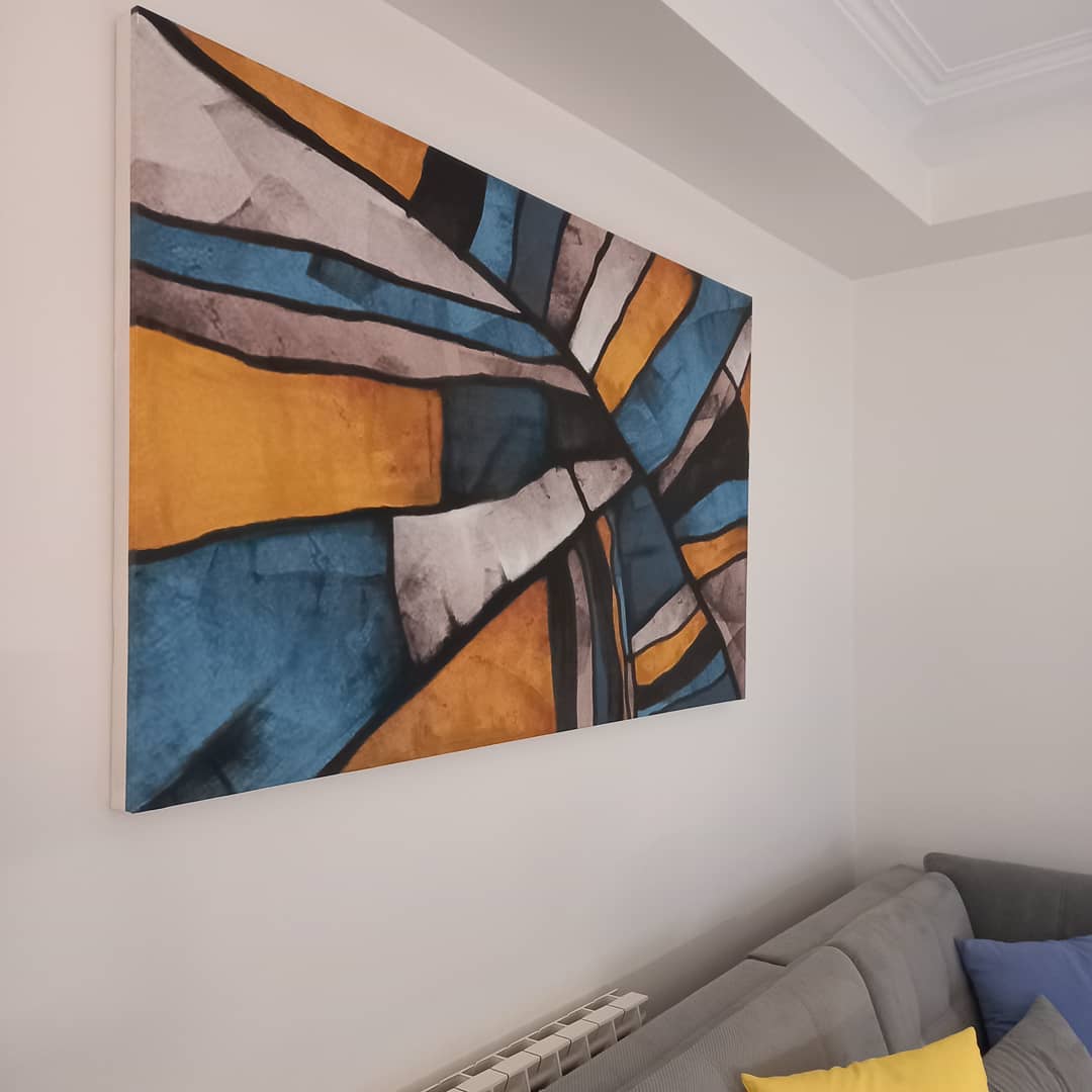 Multi Color Decorative Modern Art Painting Diana Art Gallery dianaartgallery