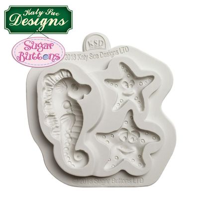 STARFISH & SEAHORSE SILICONE MOULD CSB033