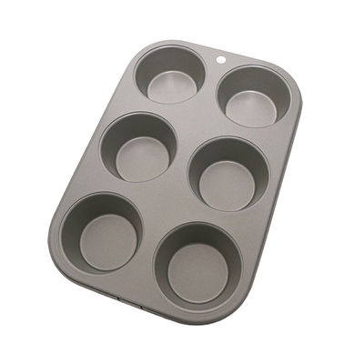 MUFFIN PAN 6 CUPS DIA45XH29MM