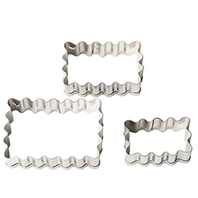 RECTANGLE FLUTED CUTTER 3PCS