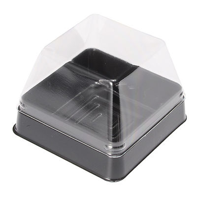 PET DESSERT TRAY WITH LID 52X52XH43MM 20SET