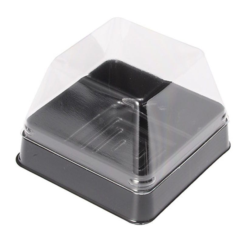 PET DESSERT TRAY WITH LID 52X52XH43MM 20SET image number 0