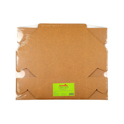 UNCOATED KRAFT CAKE BOX 9X9X4" 5PC