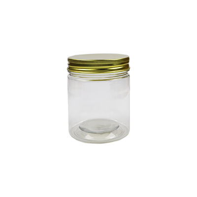 ROUND PET CONTAINER GOLD ALUMINIUM CAP 720ML