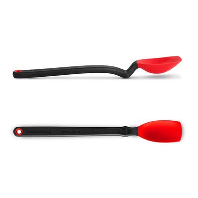 RED SIT-UP MINI SILICONE SPOON