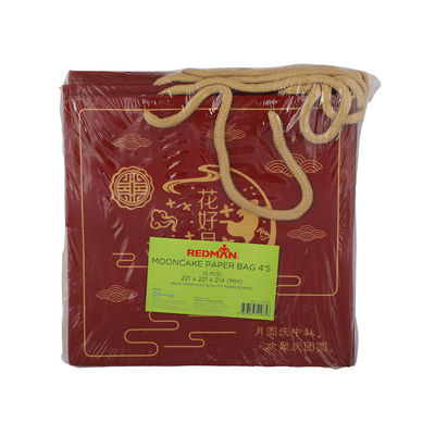 MOONCAKE PAPER BAG 4S RED BUNNY 5PC