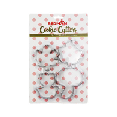 FLOWER COOKIE CUTTER STAINLESS STEEL SET