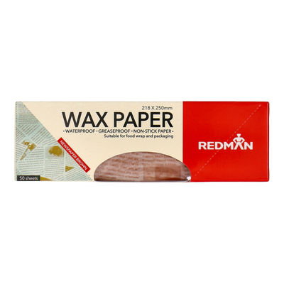 WAX PAPER NEWSPAPER 218X250MM 50PC