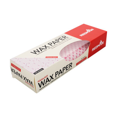 WAX PAPER POLKA DOT 218X250MM 50PC