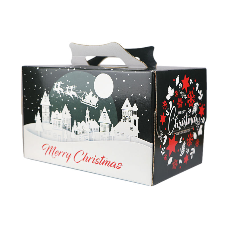 The Cake & Sugarcraft Store Log Box Red and White with Silver Patterned  Board - Christmas from The Cake And Sugarcraft Store Ltd UK