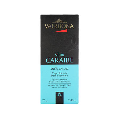 DARK CHOC CARAIBE 66% VALRHONA 70G