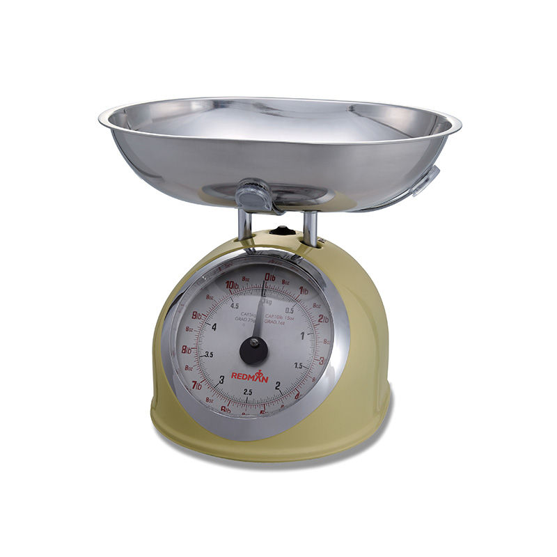 Cream kitchen scales top