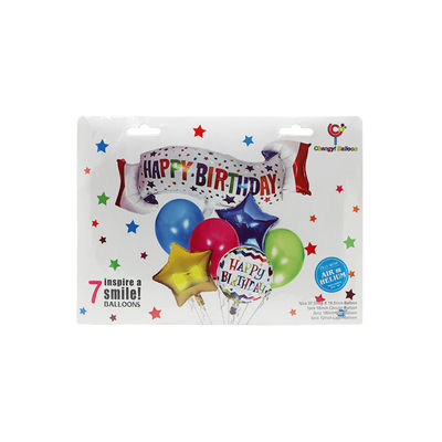 BALLOON HAPPY BIRTHDAY COLORFUL SET