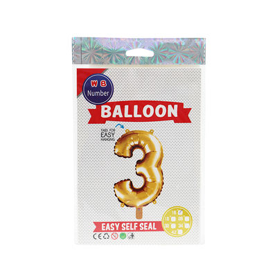 BALLOON NUMBER 3 GOLD 16"