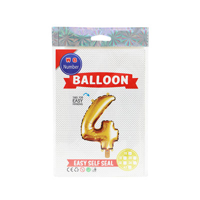 BALLOON NUMBER 4 GOLD 16"
