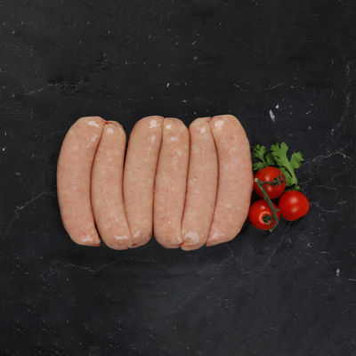 FROZEN BRISTISH PORK SAUSAGE 6PC 454G