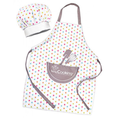 100% COTTON APRON & HAT SET