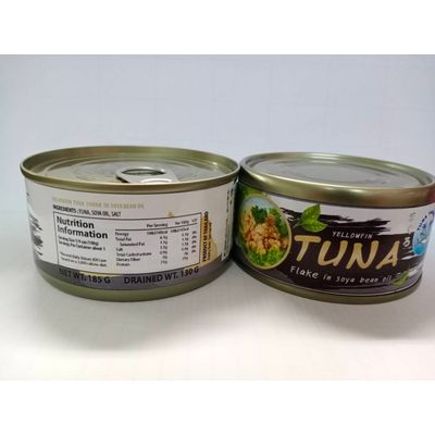 TUNA FLAKE IN SOYBEAN OIL 185G