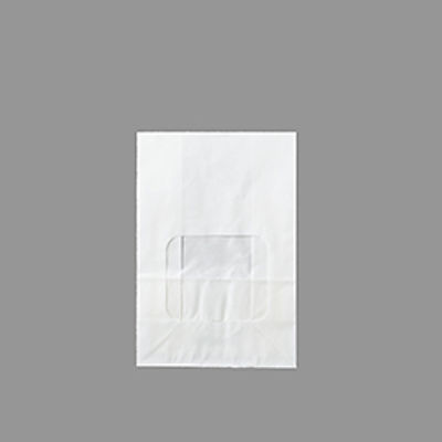 PLAIN WHITE WINDOW BAG(SMALL) 10PC