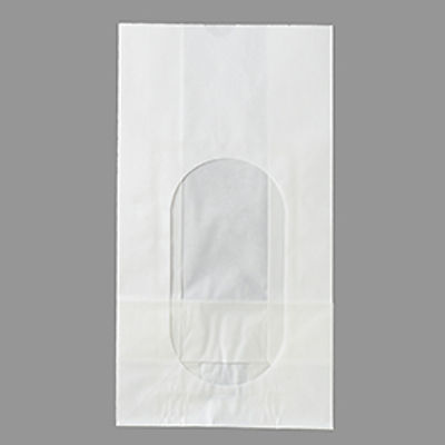 PLAIN WHITE WINDOW BAG(LARGE) 10PC