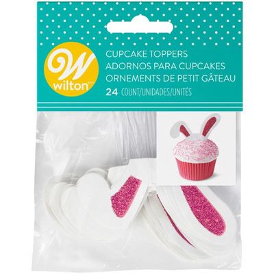 BUNNY EAR CUPCAKE TOPPER 2113-9356 24PC