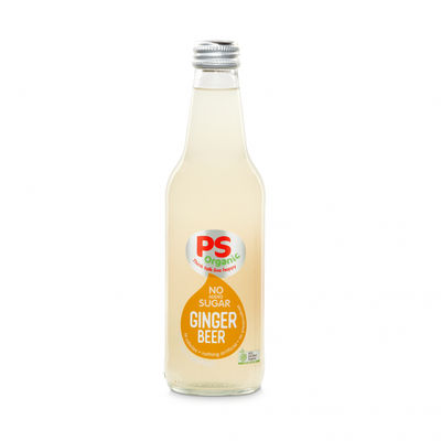 ORGANIC GINGER BEER NO SUGAR 330ML