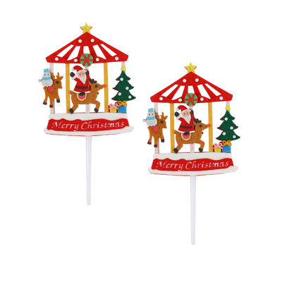 DECOR ON PICK X'MAS 9X4.7CM 1043