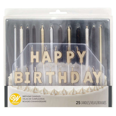 25PC HAPPY BIRTHDAY CANDLE SET 2811-0-0031