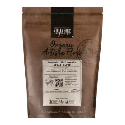 ORGANIC WHOLEGRAIN SPELT FLOUR 700G