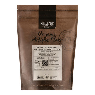 ORGANIC STONEGROUND WHOLEGRAIN KAMUT FLOUR 700G