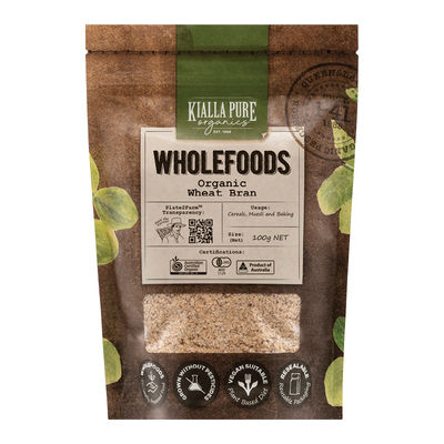 ORGANIC WHEAT BRAN 100G