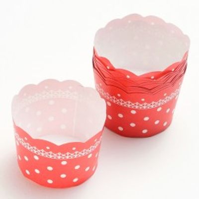 MINI MUFFIN CUP (DOTTED RED)