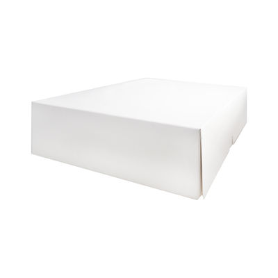 PLAIN WHITE CAKE BOX 16X16X5" 2PCS