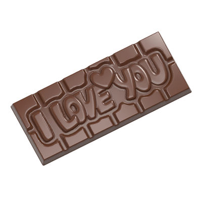 "I LOVE YOU" CHOC TABLET MOULD 4CAV CW12009