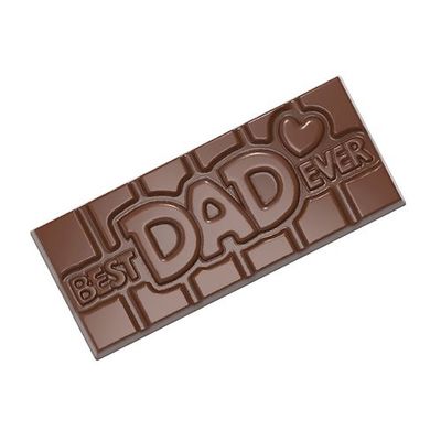 "BEST DAD EVER" CHOC TABLET MOULD 4CAV CW12017