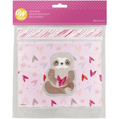 SLOTH RESEALABLE BAG 7X6.5" 1912-0-0327 20PC