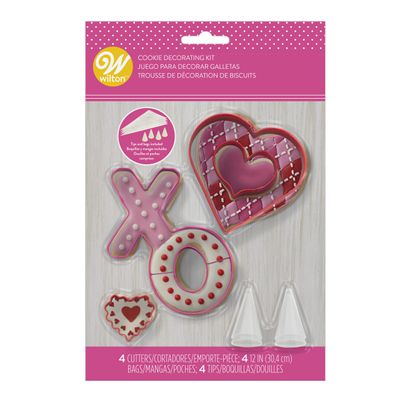 VALENTINE COOKIE DECOR KIT 2107-0-0260 12PC