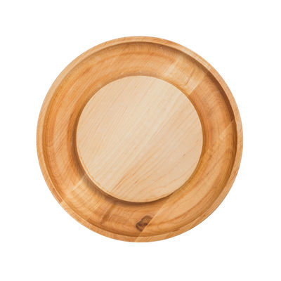 MAPLE 12" ROUND CHEESE BOARD WITH CRACKER GROOVE