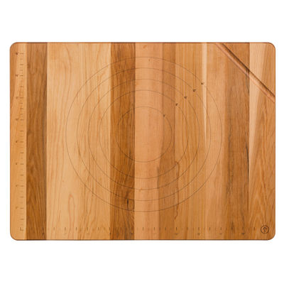 MAPLE PASTRY BOARD WITH WALNUT CLEAT 24X18X0.75"
